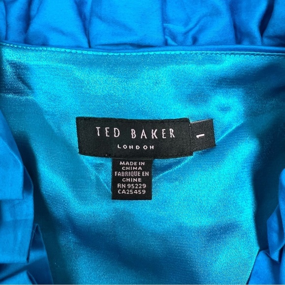 Ted Baker Blue Ruffle Dress - Picture 10 of 10